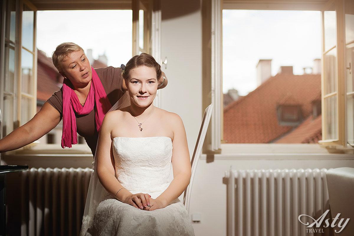 Прическа и макияж для невесты