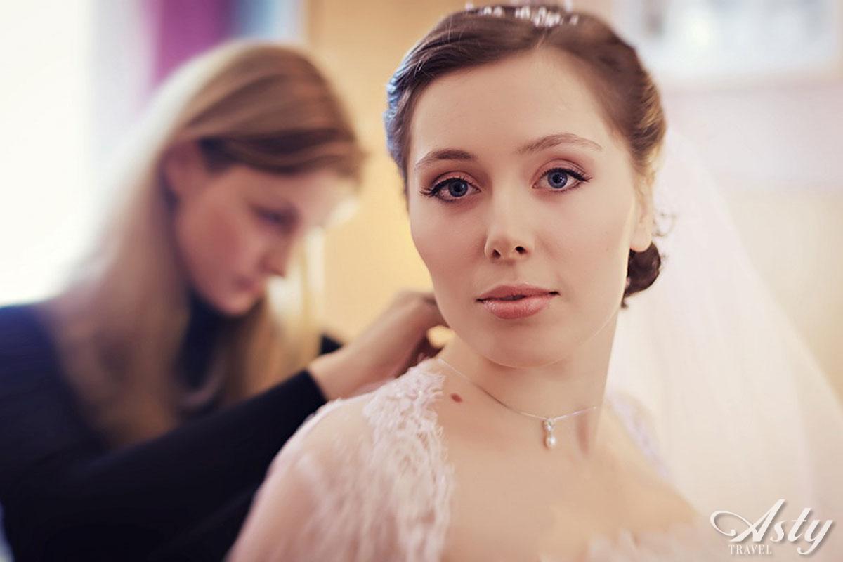 Прическа и макияж для невесты